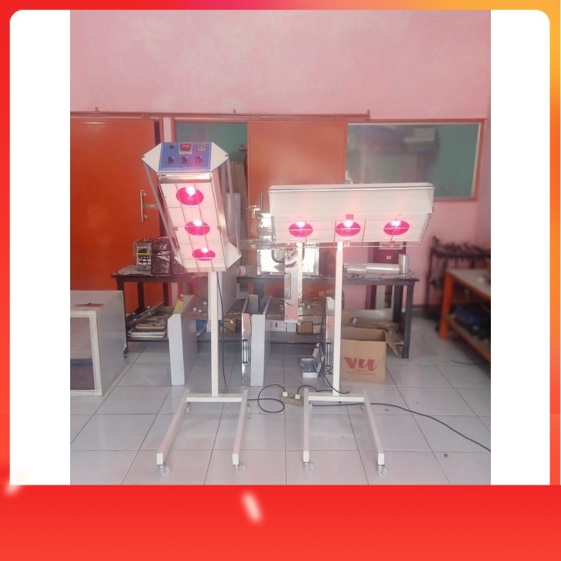 lampu terapi infrared standing 3 bohlam/lampu terapi infrared