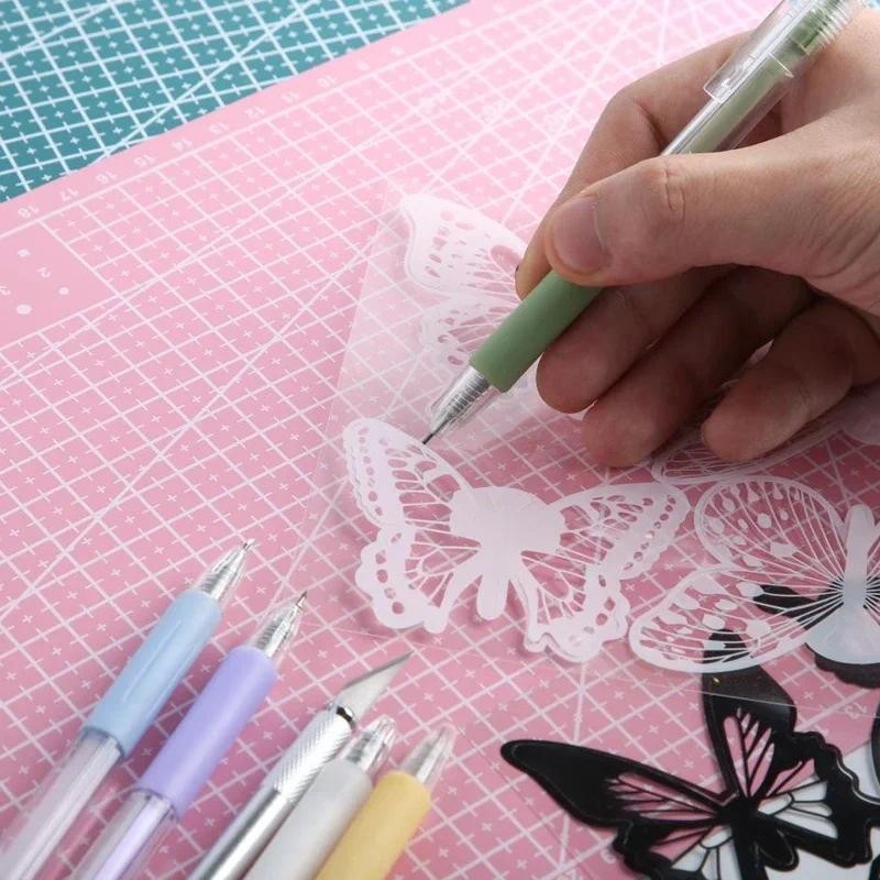 

Art Utility Knife Pen Paper Cutter Precision Craft Stickers Scrapbooking Cutting Tools Portable Carving DIY Supplies
