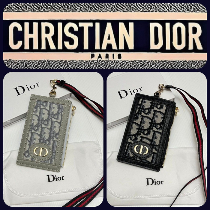 

C D Oblique Gantungan ID Card Holder Lanyard premium