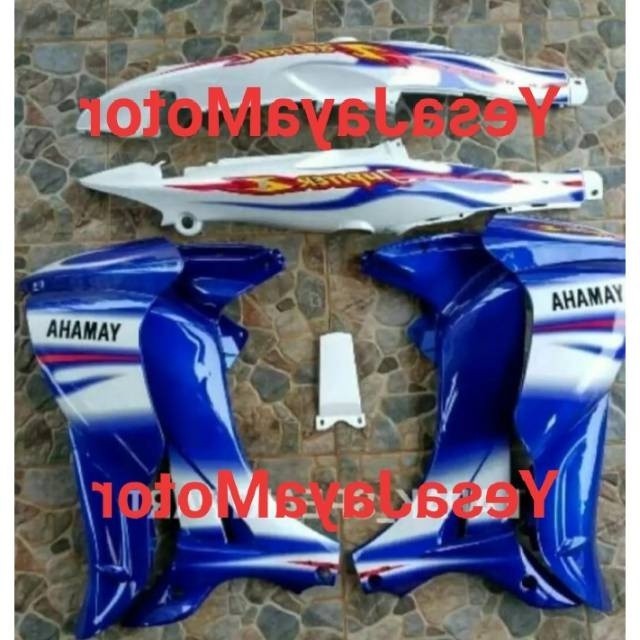 cover body belakang dan sayap depan Jupiter z 2005 CW biru putih ready stock
