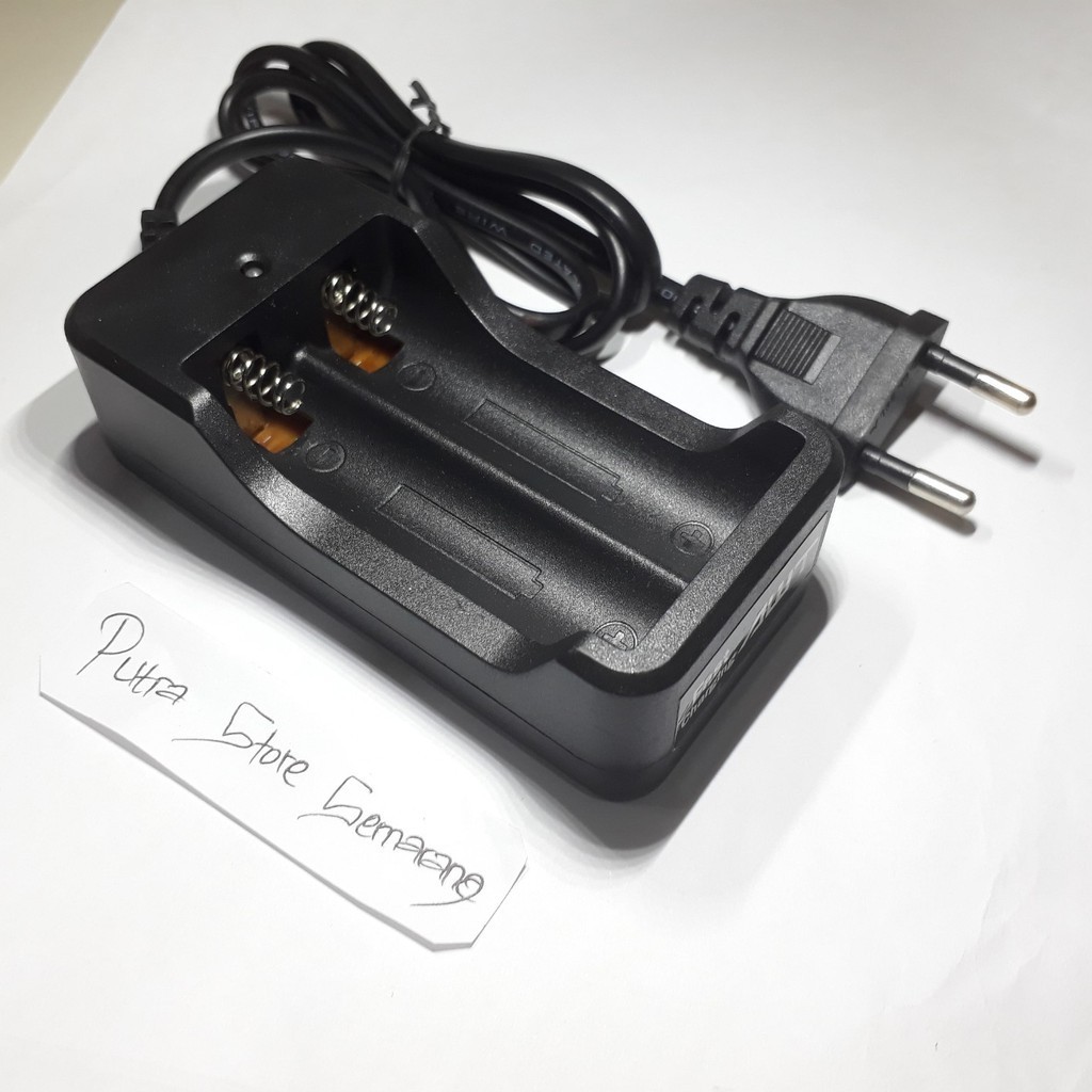 Ready Charger Baterai 18650 2 Slot Kabel Charger vapor charger baterai besar Semarang Jawa Tengah