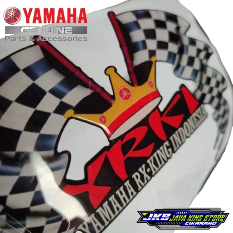 Emblem stiker YRKI sticker Yamaha Rx King Indonesia timbul