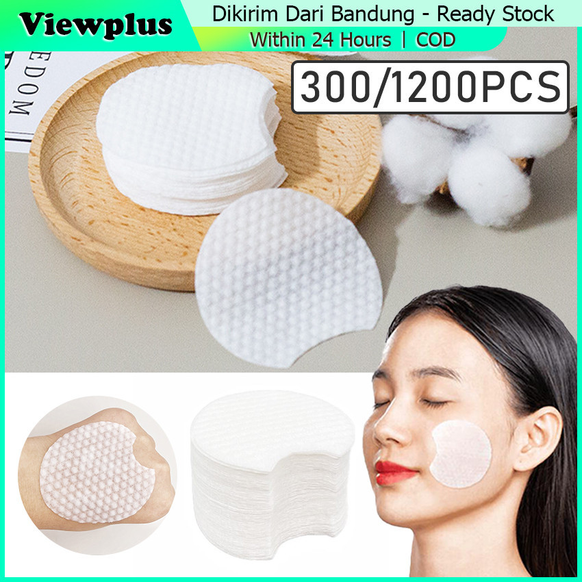 1200Pcs Round Facial Cotton Pad Kapas Tipis Bulat Kecantikan Wajah Pembersih Make Up Kapas Pembersih