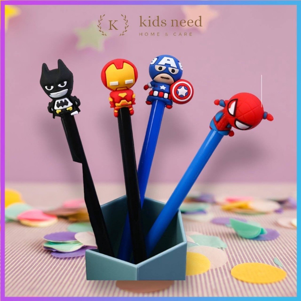 

KOREAN pulpen karakter avengers/Pulpen super hero iron man captain America spider man/gel pen karek lucu fancy