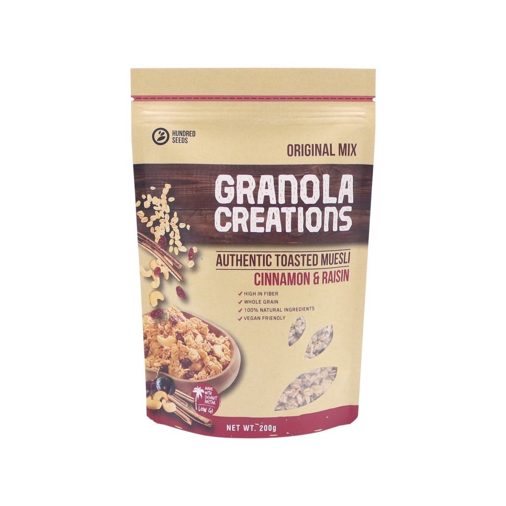 

Granola Creations - Granola "Cinnamon & Raisin" - Original MIX 200gr - 2024