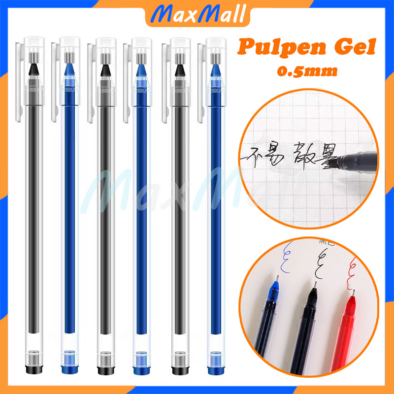

Bolpain Bolpen 0.5mm Pen Pulpen Tinta Gel Cair Pulpen Tinta Cair Standard Pulpen Gel Pena Tinta Gel Standart Pen Alat Tulis Gel