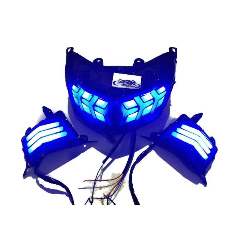 FLASH SALE Paketan Stoplamp Nmax Old 3 in1 Lamborghini Plus Lampu Sein Senja LED Variasi Modifikasi 