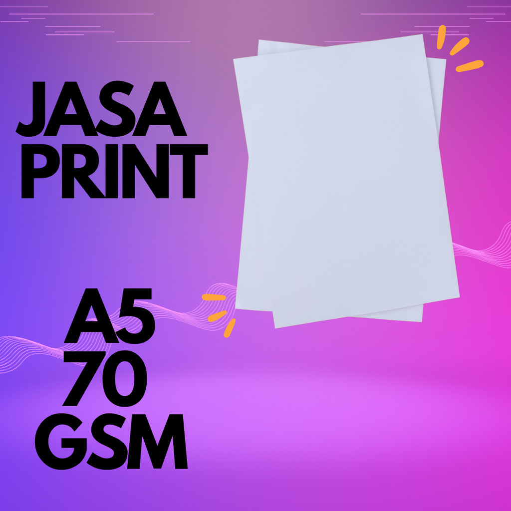 

jasa print A5 70 gsm