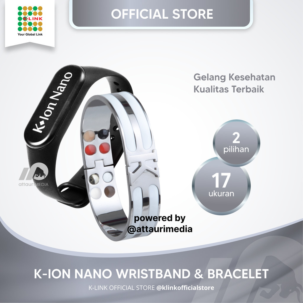Gelang K-Ion Nano Bracelet & Wristband Original | K Link Official Store ID
