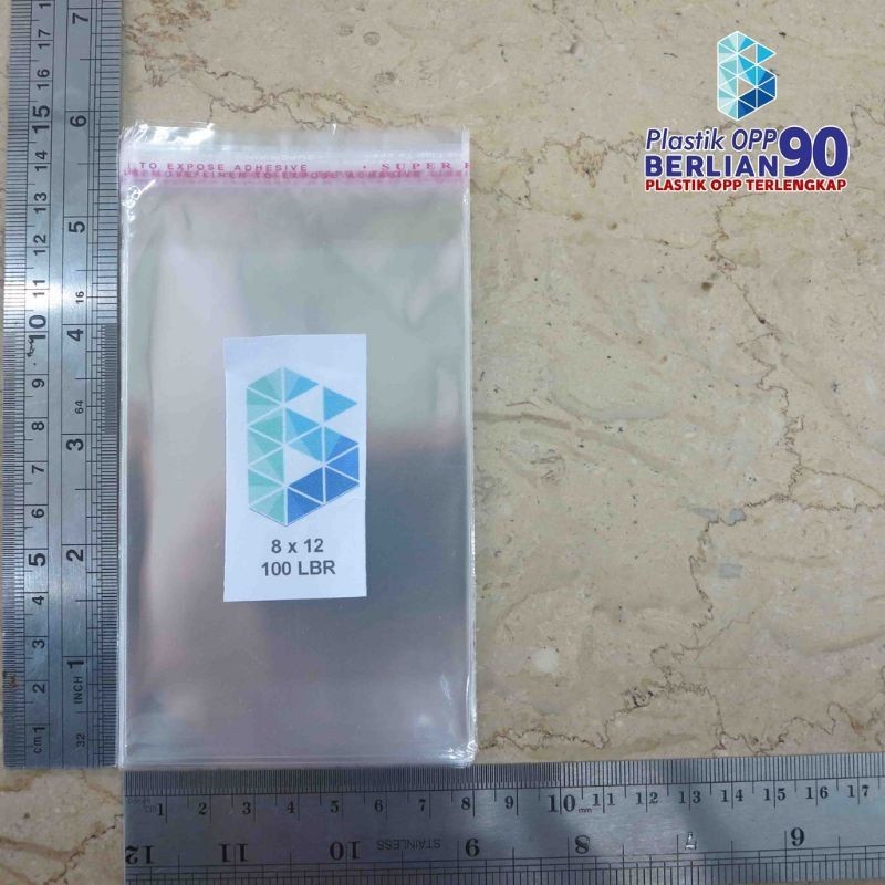 

PLASTIK OPP BENING 10 X 10 SEAL /LEM 100 LEMBAR