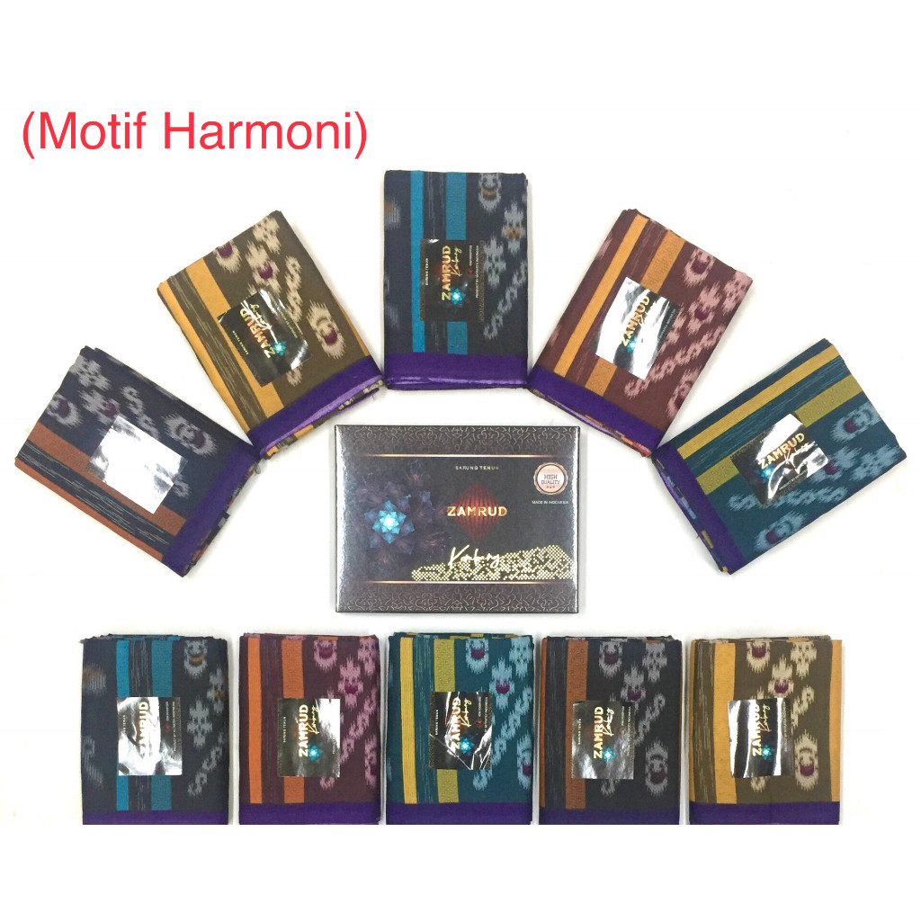 sarung Grosir 10pc - Sarung Tenun Zamrud Kembang
