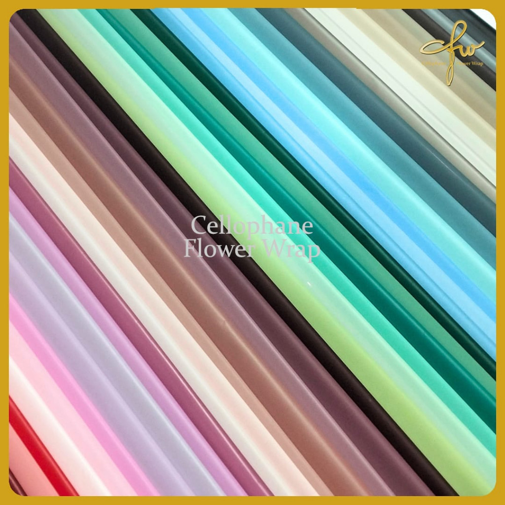 

[ISI 20] Kertas Buket Full Color Solid Cellophane Flower Wrapping