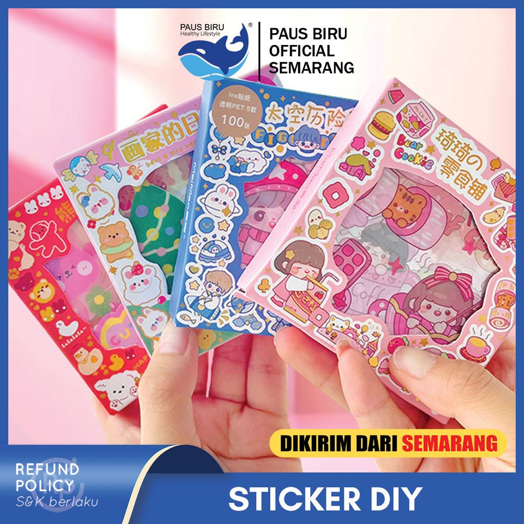

Paus Biru - Aimilo STICKER KOREA DEKORASI AESTHETIC / STICKER DIY TUMBLR BINDER CASE HP / STICKER ANAK