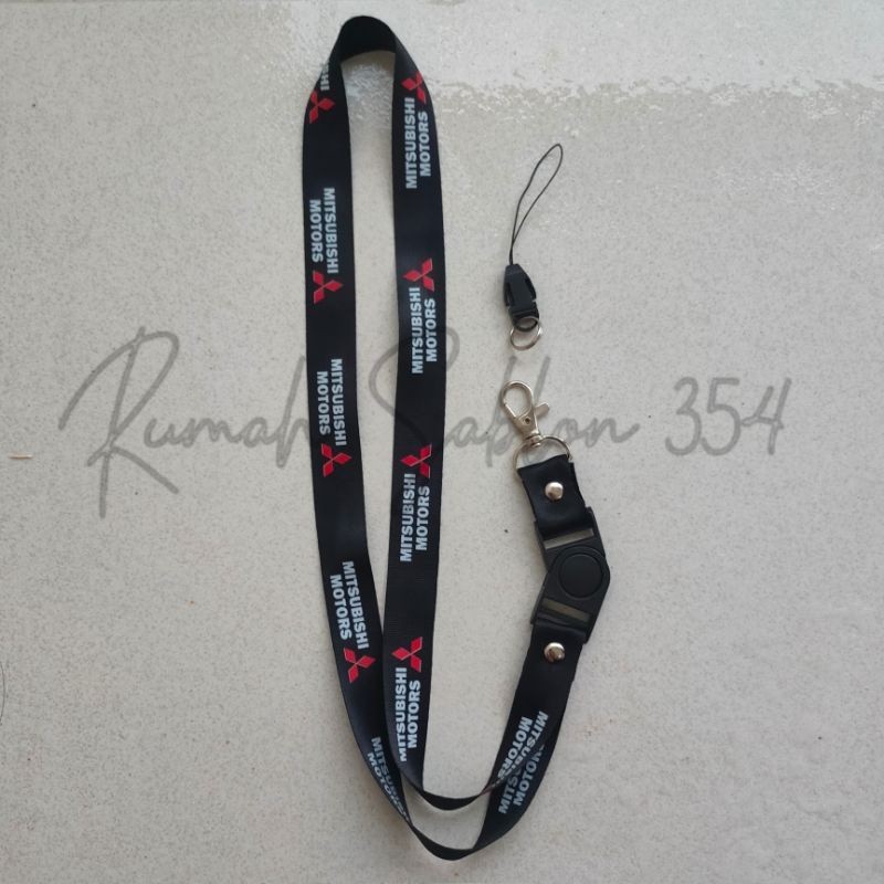 

lanyard MITSUBISHI MOTORS gantungan kunci motor mobil / tali lanyard nametag gantungan leher id card / pods