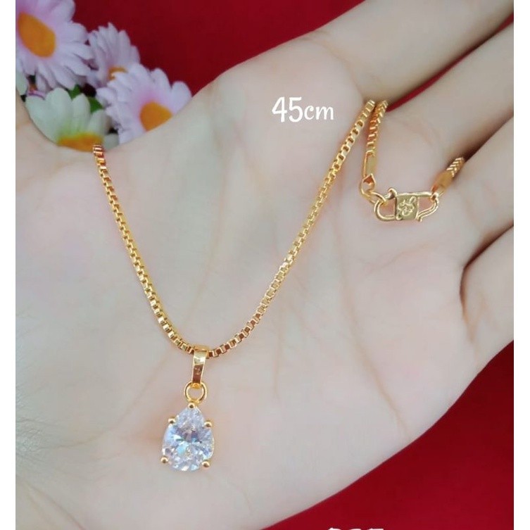 emas kadar rendah kalung free liontin emas muda anti karat ada surat dari toko