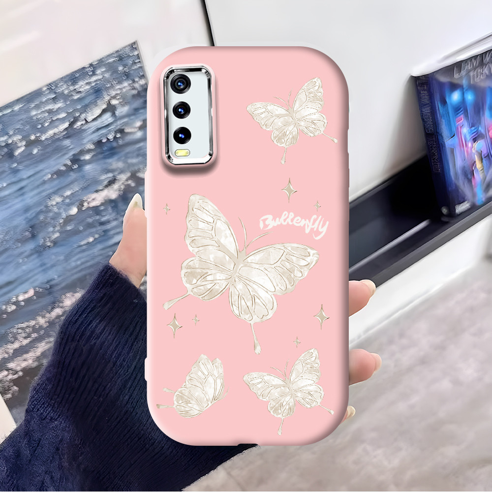 Casing Hp Untuk Vivo Y20i Y20S Y12S Y20 2021 Y20SG Y12A  Pink Blue Black Cassing Soft Phone Case Kes