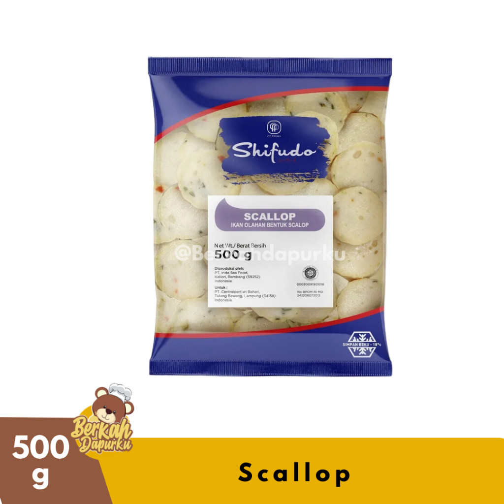 

Shifudo Scallop 500g Olahan Ikan