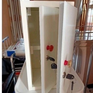 Lemari Narkotika 2 Pintu Kecil PC - ALKES STUDIO