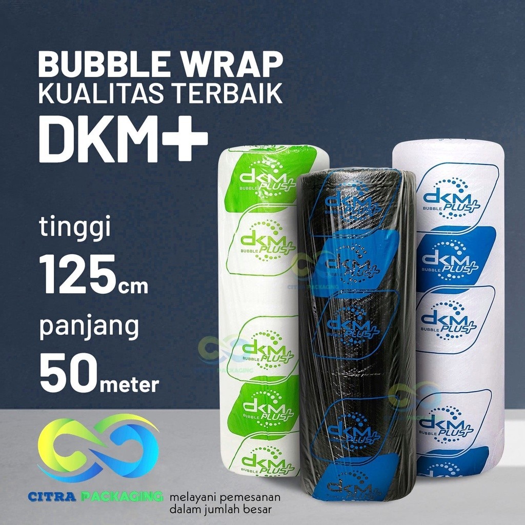 

[PROMO MURAH] PLASTIK BUBBLE WRAP MURAH PREMIUM 125 CM X 50 M - DKM BLUE