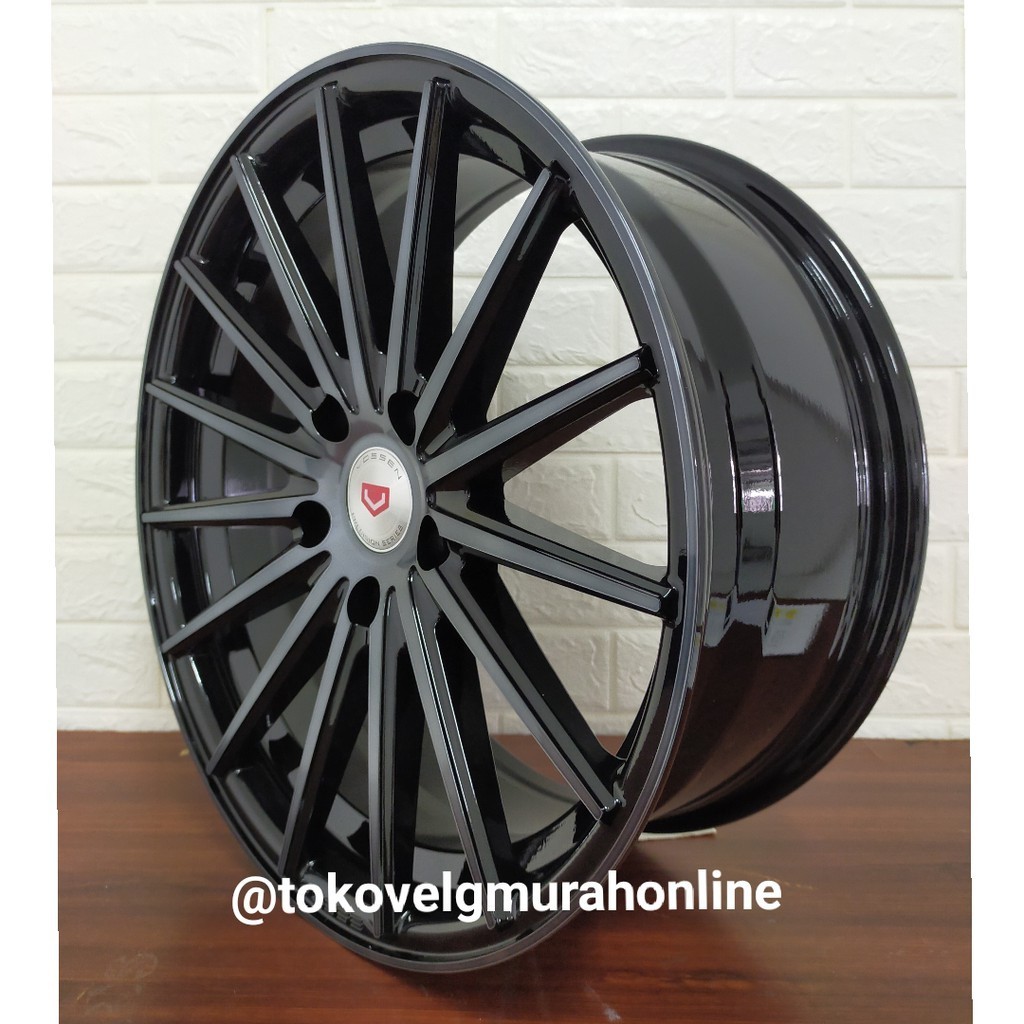 promo spesial TVMO Velg Mobil Ring 17 Vossen VFS 2 hole 5 Black Coating R17 (4pcs)