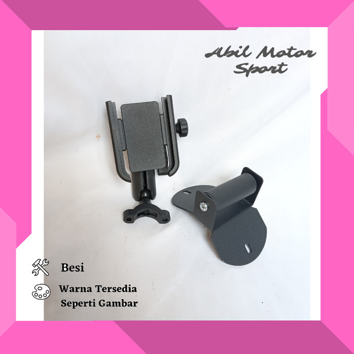PAKET HOLDER HP BREKET BRACKET GPS HOLDER HP MOTOR YAMAHA NMAX NEW COVER STANG MOTOR NMAX BARU HOLDE