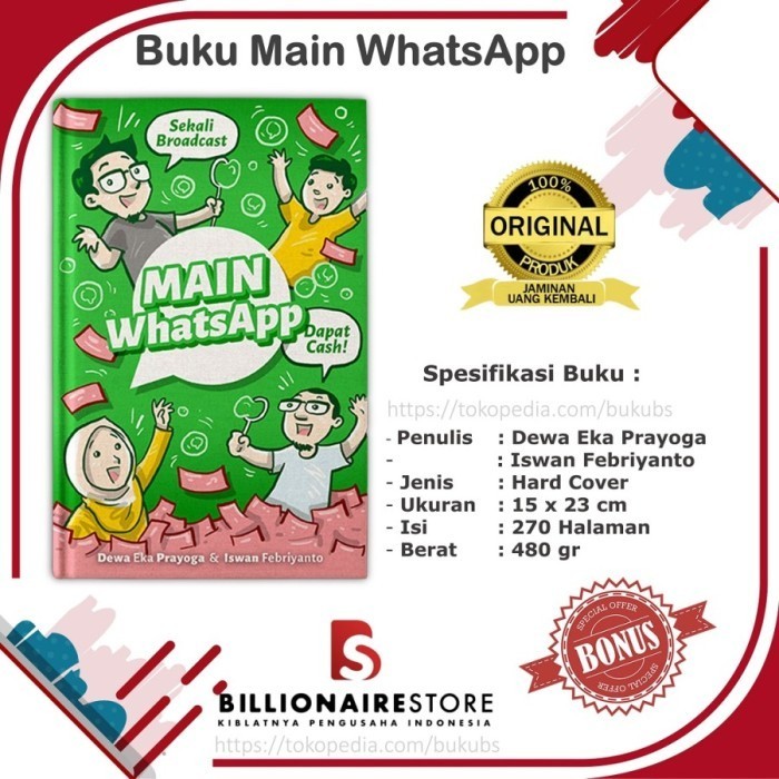 Terlaris ✨ -Buku Main Whatsapp dewa eka prayoga