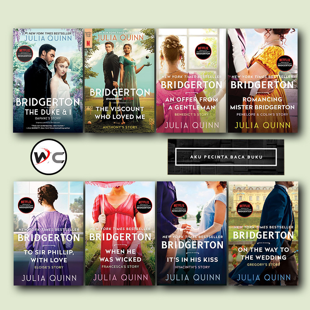 Bridgertons (8 book series) by Julia Quinn