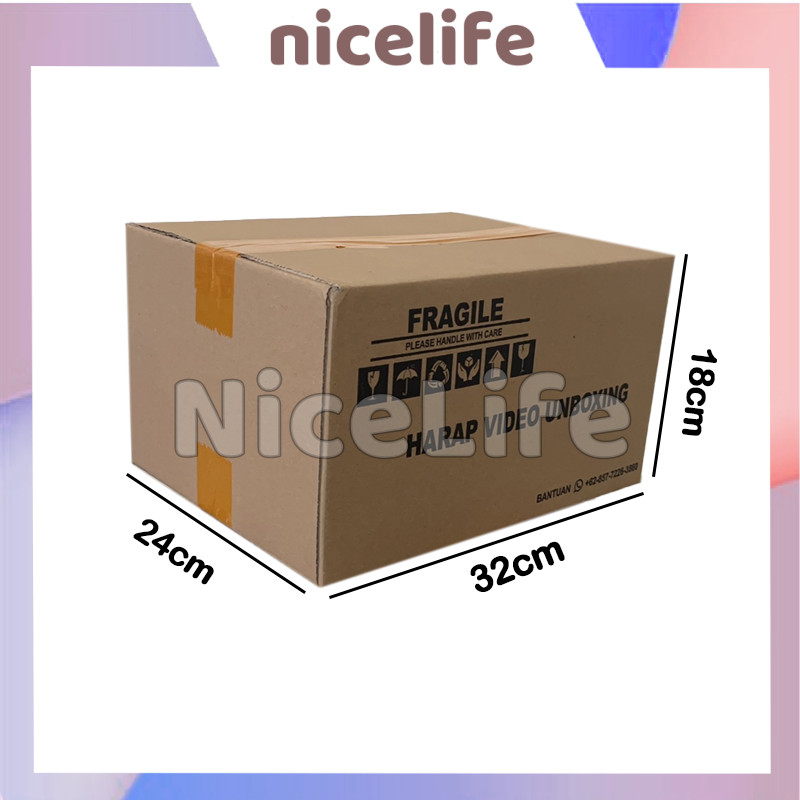 

kardus polos 32cmx24cmx18cm / 35cmx20cmx12cm packaging / box