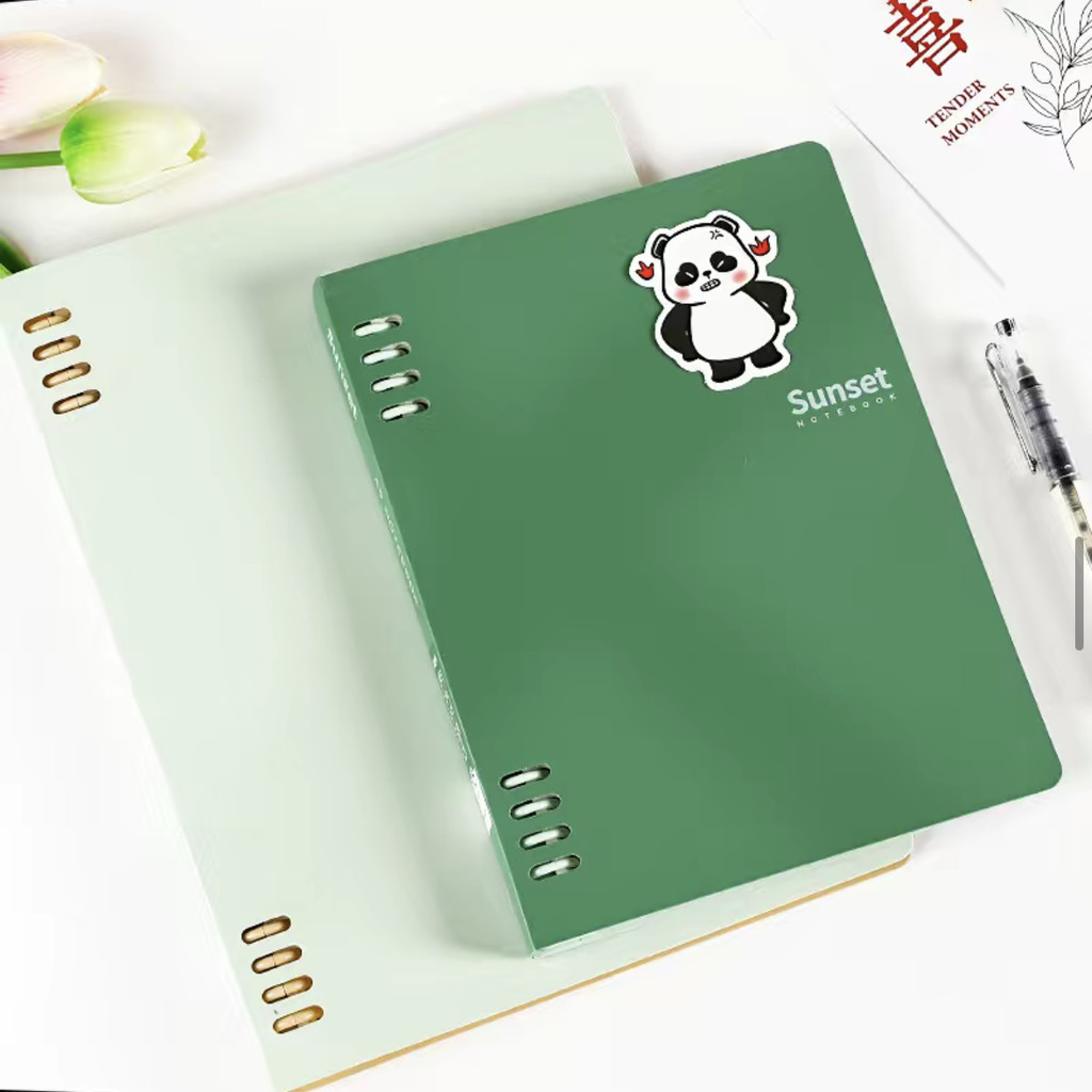 

Binder Note B5 / A5 Buku Tulis Sekolah Notebook Aesthetic Korea Buku Diary Besar Binder Loose Leaf Notebook 60 Lembar Halaman, 4 Pembatas Binder Note Alat Tulis barang aesthetic