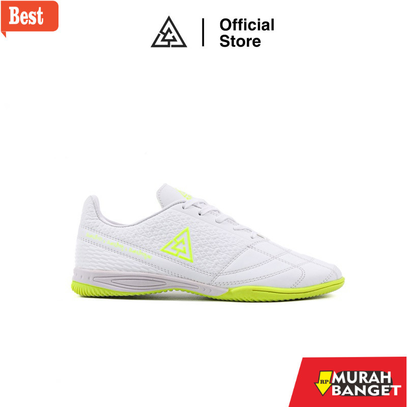 Sepatu futsal kekinian APHA - Sepatu Futsal Apha Genesis Putih Hijau Stabilo