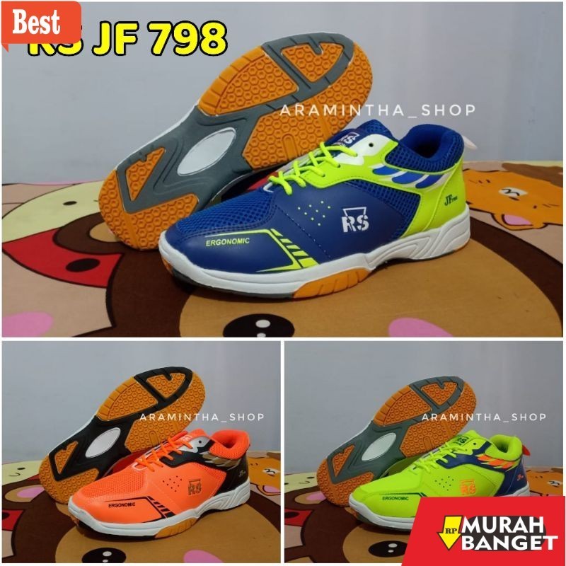 Sepatu bulu tangkis keren Promo Sepatu Badminton RS JF 798 Terbaru Istimewa