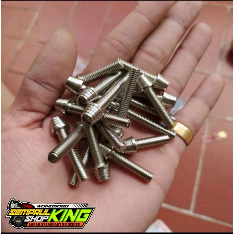 Baut bak blok rx king probolt kerucut sepasang kanan kiri