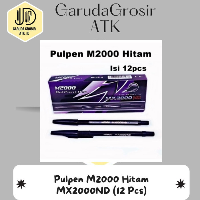 

Pulpen M2000 Hitam MX2000ND (12 Pcs)
