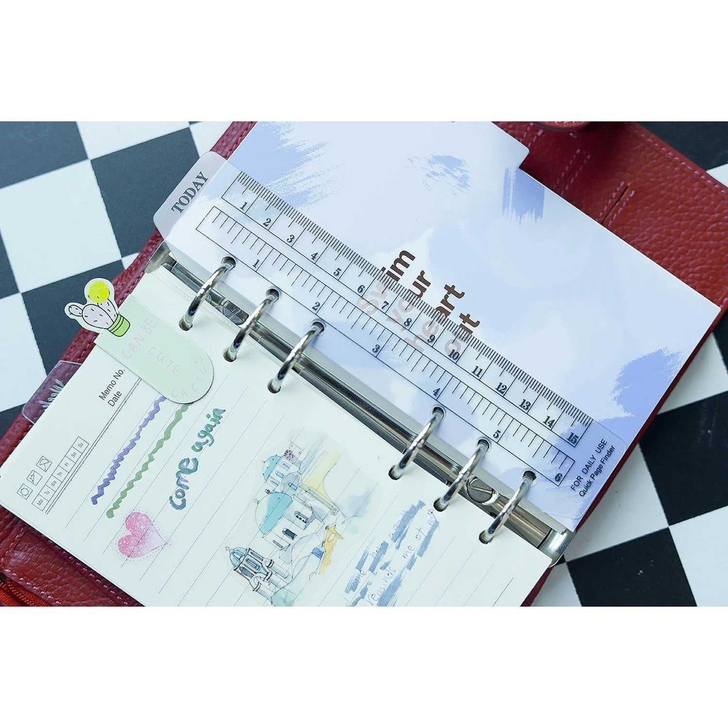 

YORFULL Bookmark Pembatas Buku Ruler Loose Leaf A5 - Y-L-A5