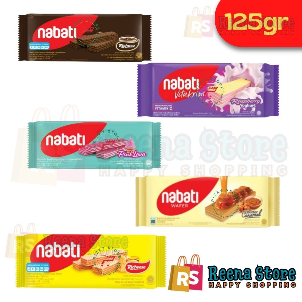 

Nabati wafer 110gr (keju, coklat) - Reena Store