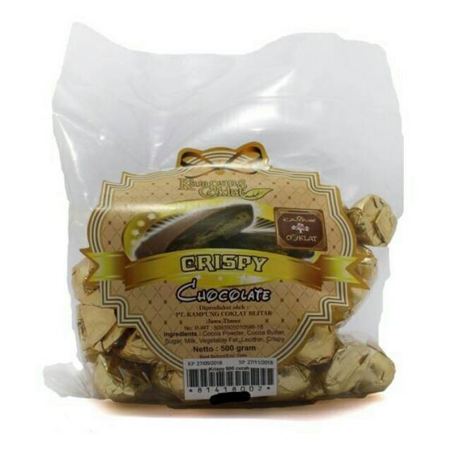 

Chocolate Curah KRISPI GuSant netto: 500gr (Kampung Coklat Blitar)