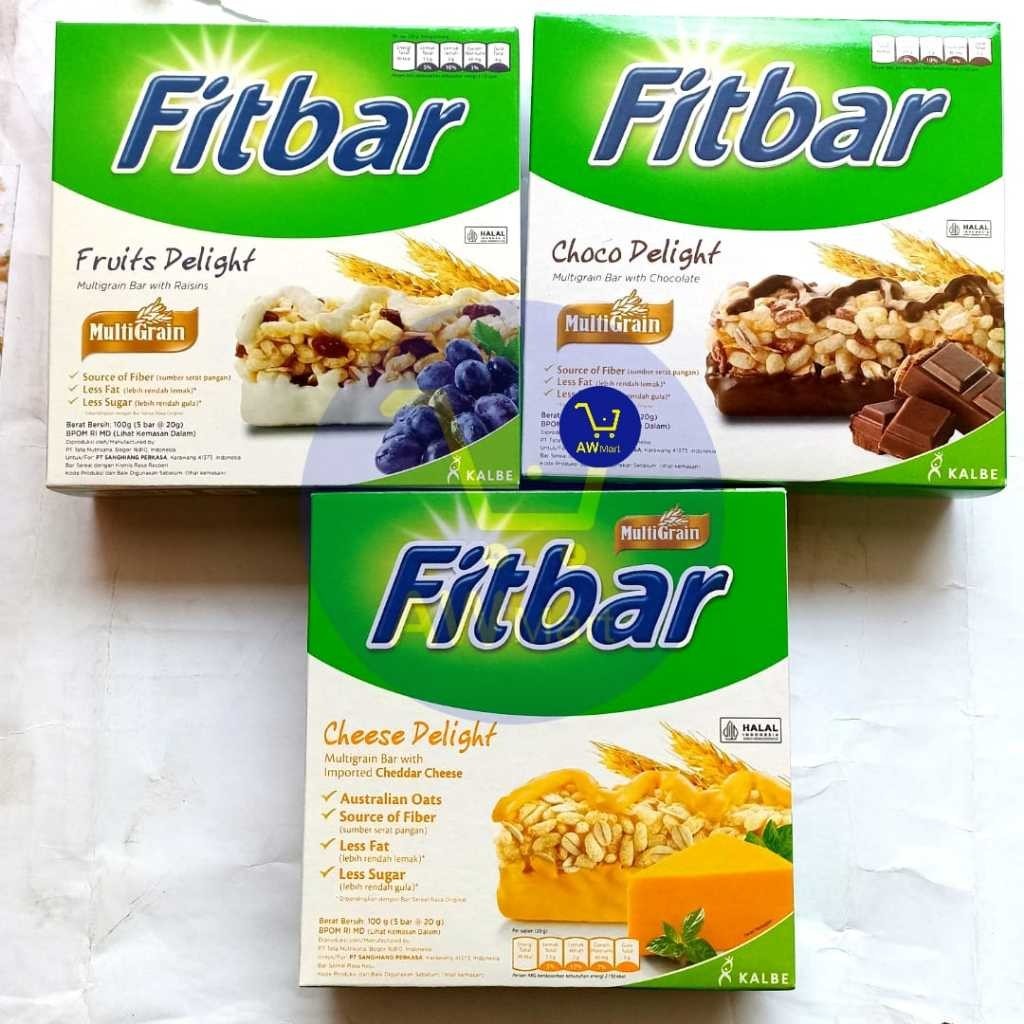 

FITBAR MULTIGRAIN SEREAL PERBOX ISI ( 5 PCS X 20 GRAM ) - SEREAL BAR FITBAR ISI 5PCS RENDAH KALORI