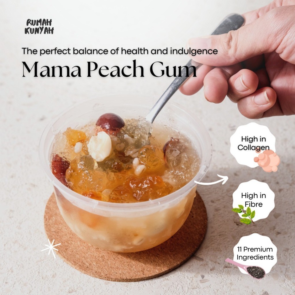 

Minuman Peach Gum Dessert Rumah Kunyah Tinggi Serat Tinggi Kolagen