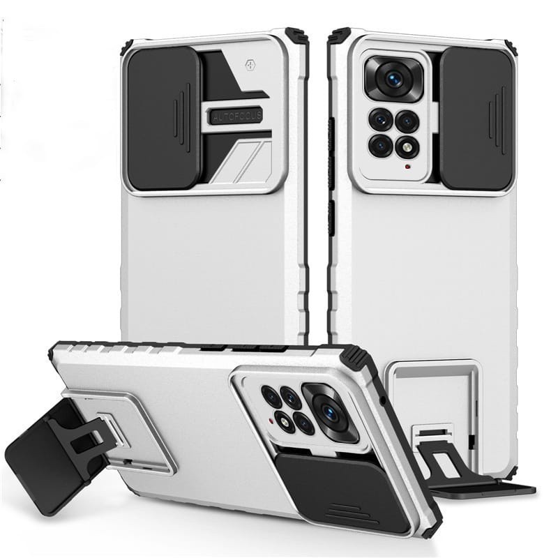 (MC8) Soft Case Plus Stand Dudukan Desain Samsung A20S A21S A23 A03S A22 4G A13 4G A32 4G A32 5G M22