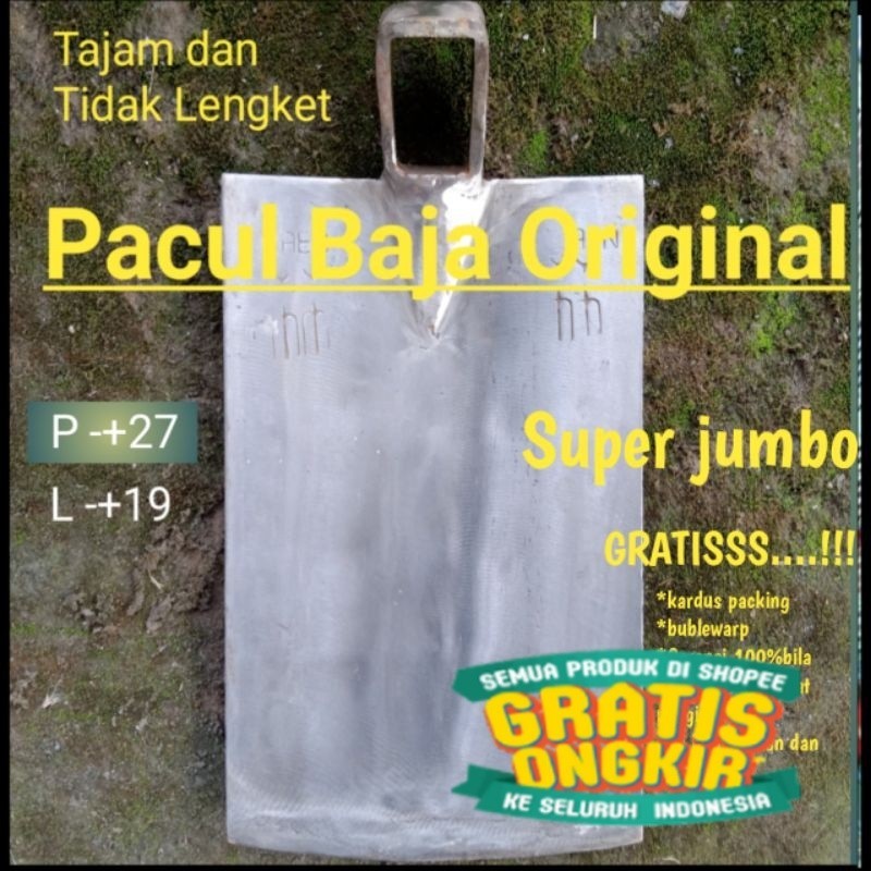 Cangkul Blitaran Pacul Blitar Asli Baja Berkualitas Tajam Anti Lengket/ kayu besi tembaga