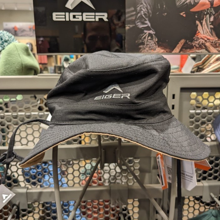 EIGER TOPI BUCKET HAT RIMBA 2 IN 1 1.0 - HITAM