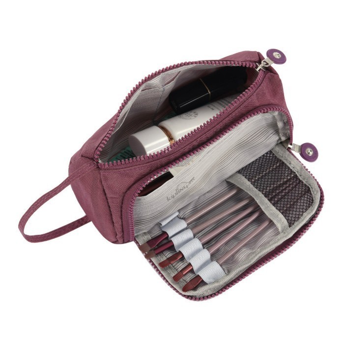 

✨LARIS✨ -OPIOBAGS POUCH MAKEUP TEMPAT MAKEUP WANITA TEMPAT PENSIL ANAK KP 19015 - BLUE