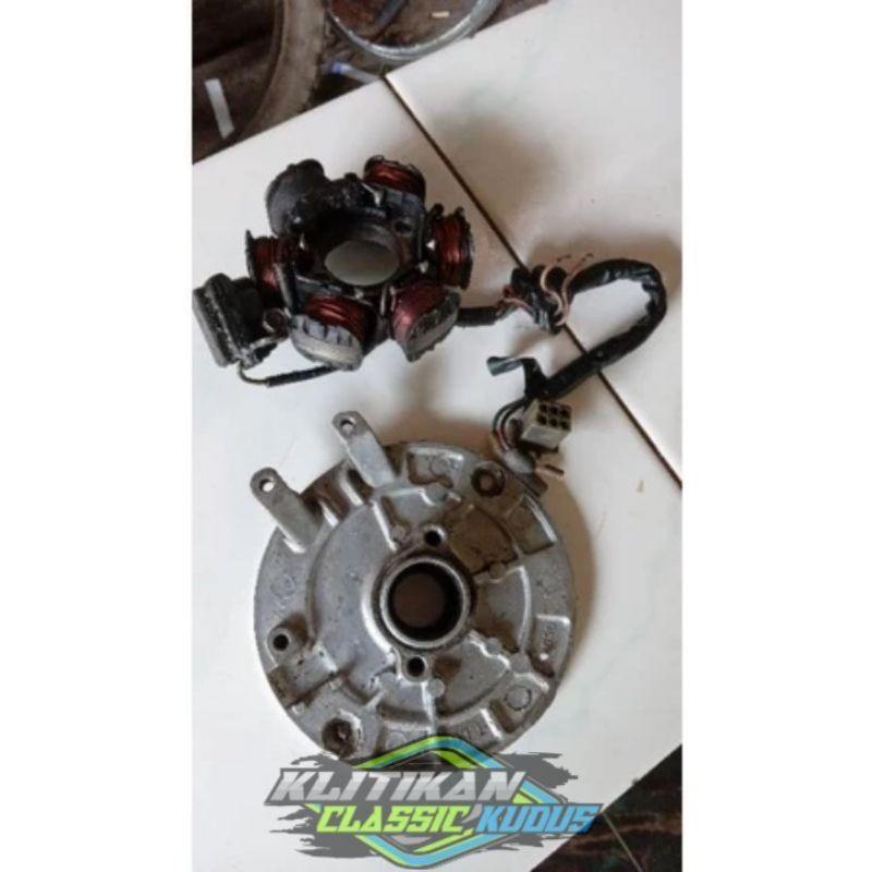 Spul Sepul Pengapian Set Dudukan Honda Astrea Grand Engkel Original Second motor Motor