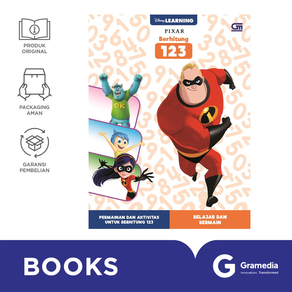 Buku Disney Pixar: Berhitung 123 (Disney)