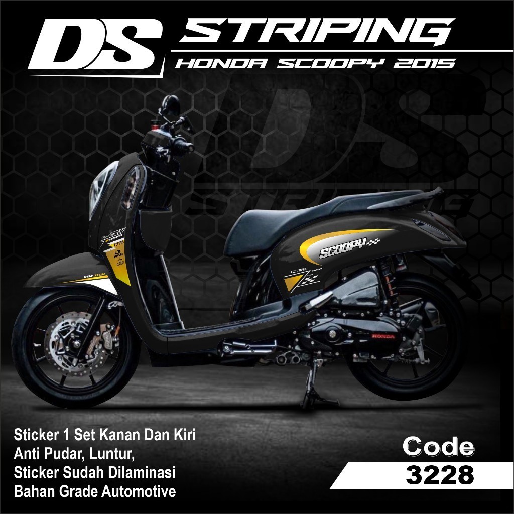 Stiker Striping Scoopy 2013 2014 2015 2016
