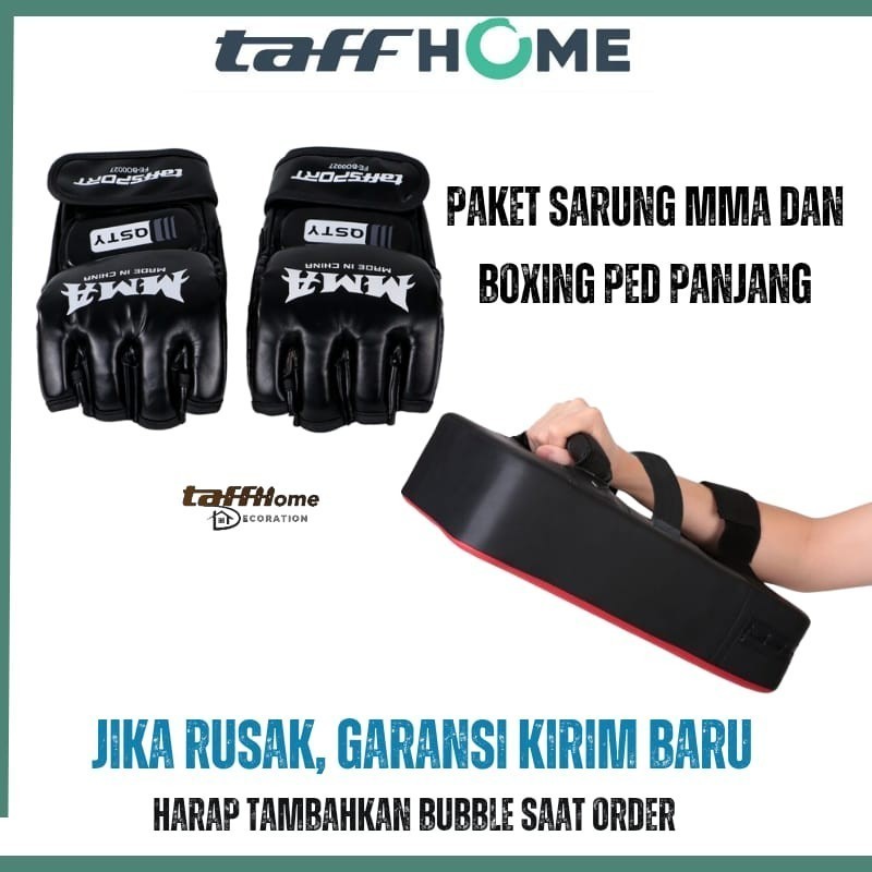 Taffsport paket Sarung Tinju Mma Dan Bantalan Tinju