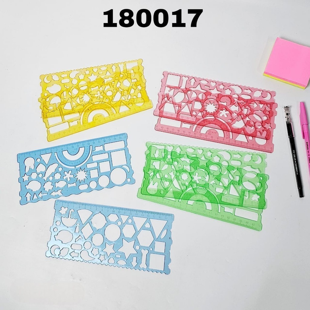 

GG Penggaris Sablon 20cm Set 2/Garisan/Ruler