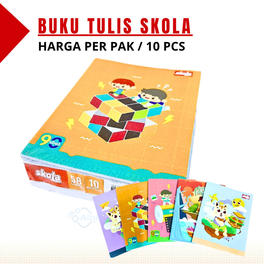 

(Harga per 10pcs) Buku Tulis SKOLA 58 Lembar