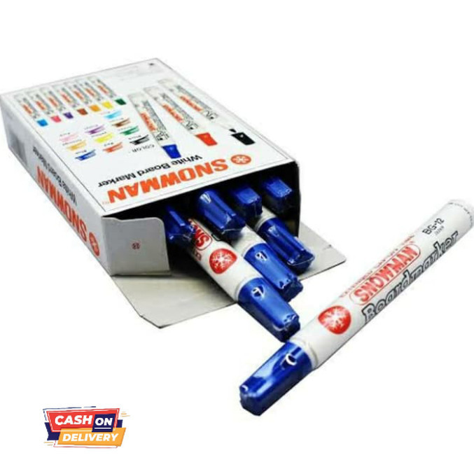 

✨LARIS✨ -spidol snowman whiteboard bg 12 blue (1losin)