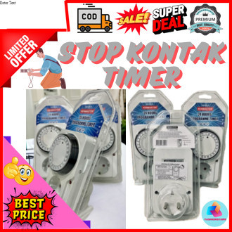 Kelistrikan StopKontak Timer Kenmaster 24Jam Smart Otomatis Colokan Listrik Pengatur Waktu Digital